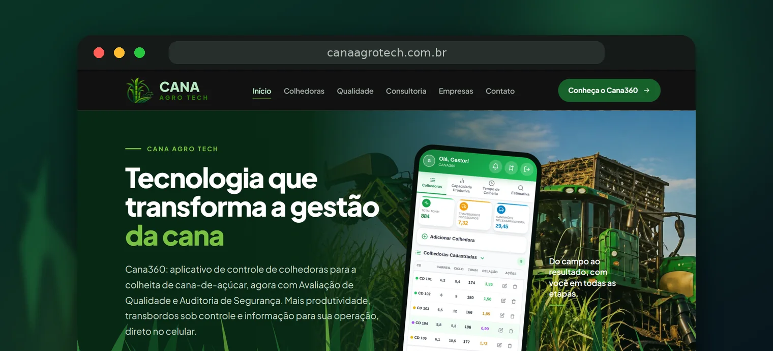 Site da Cana AgroTech